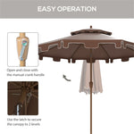 ZUN Outdoor beach umbrella/Sun Umbrella （Prohibited by WalMart） 53253212