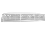 10'x30' Outdoor Party Tent with 8 Removable Sidewalls, Waterproof Canopy Patio Wedding Gazebo, White 84898035