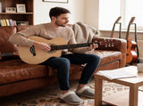 38 Inch Acoustic Guitar for Beginners, JF Body Shape, Basswood Folk Guitar in Natural Wood Color, 02541894