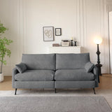 Deep 3-Seater Cloud Couch with 2 Armrest Pillows and 2 Toss Pillows, Love Seat for Living Room W3191P278035