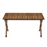 1-piece Folding Outdoor Table,Lightweight Aluminum Roll-up Rectangular Table for indoor, Outdoor W24183624