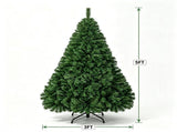 5 FT Unlit Artificial Christmas Tree 519 Branch Tips, PVC Hinged Xmas Tree, Flame Retardant 52507956