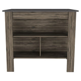 Cala Kitchen Island, Four Legs, Three Shelves -Dark Brown / Onyx B20092008