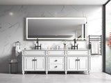 118 x6 Inch LED Bathroom Mirror with Aluminum Frame, Wall Mounted Vanity Mirror, Anti-Fog, Memory, W2287P311608