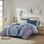 ZUN Twin Boho Comforter Set with Bed Sheets B03595853