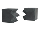 MGO Side Table, Set of 2 Rectangular Outdoor Side Tables, Decorative Garden Stools for Indoor N770P341384S
