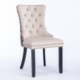 Classic Velvet Dinings, High-end Tufted Solid Wood Contemporary Velvet Upholstered Dining W1143P152035