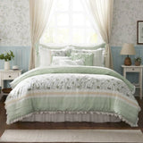 9 Piece Cotton Percale Comforter Set King B035P294110
