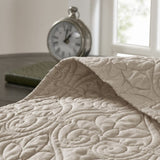 Reversible Quilt Set Khaki Twin/Twin XL B03597501