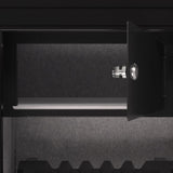 Three-lock safe, measuring 28.3 16.5 14.9 , suitable for home and office use, large steel W396P307334