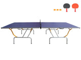 8ft Mid-Size Table Tennis Table Foldable & Portable Ping Pong Table Set for Indoor & Outdoor Games 05742076