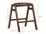 Malvern Mid-Century Modern Wood Stackable Barstools, Set of 2 T2574P164823