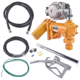 ZUN 12V 20GPM Portable Fuel Transfer Pump Gasoline w/Oil Meter for Gas Diesel Yellow 44218241