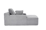 Oversized Chaise Lounge Chair Cozy Cloud Couch, Modern Plush Corduroy Upholstered Sleeper Sofa 96655952