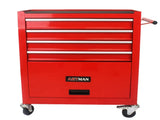 4 DRAWERS MULTIFUNCTIONAL RED TOOL CART WITH WHEELS W110280934