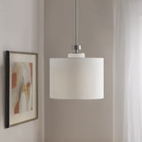 Metal Pendant with Drum Shade B03596560