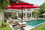 ZUN 9Ft 3-Tiers Outdoor Patio Umbrella with Crank and tilt and Wind Vents for Garden Deck Backyard Pool W65627937