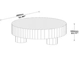Round Wood Coffee Table, Natural Finish For Living Room W2085P384774