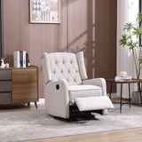 ZUN COOLMORE Recliner Chair,360 Degree Swivel Nursery Chair,Glider Chair,Modern Small W1539P151225