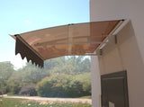 DA5934C Series Door Window Awning Made of 0.137 Inch Thick Crystal Solid Polycarbonate Sheet and W2205P180069