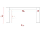 Lacey Rectangle Computer Desk Smokey Oak B06280017