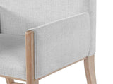 24'' Seat Height Upholstered Counter Stools with Arms for Kitchen Island/Dining Room, Set of 2 N780P354193N