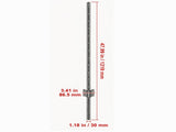 10-Pack 4ft U-Channel Fence Posts, Heavy Duty Steel Wire Fencing Stakes for Garden 32786058