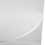 3-Tier Corner Salon Cabinet with 1 Door & 1 Drawer, 15mm E0 Grade Particleboard Matt White, 75.2" H 73777296