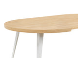 Extendable table,DINING TABLE,OFFICE TABLE,COFFEE TABLE,metal leg,MDF top,100/140/180x100x75cm,OAK W234P288304