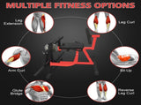 Adjustable Leg Extension and Curl Machine, Heavy Duty Leg Rotary Extension Machine for Lower Body 06392920