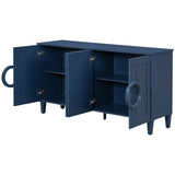 U_STYLE Four-door sideboard with French-Inspired,Suitable for Living Rooms, Entrance and Study Rooms N711P231529V