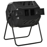 Black tumbling outdoor compound fertilizer drum 162L 60041012