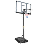 ZUN Portable Basketball Hoop System Stand Height Adjustable 6.6ft - 10ft with 44 Inch 50516123