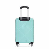 4-piece ABS lightweight suitcase, 14 inch makeup box, aircraft wheels LIGHT BLUE W284P149255
