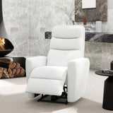 ZUN Bloomy 35.5" High-Back Power Recliner Motion Chair, Chiffon White Boucle B2719P238500