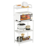 ZUN 4 layer storage shelf white 83440110