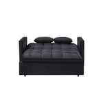 ZUN 54inch adjustable backrest sofa or sofa bed,
futon sofa with double armrest and pouch,
Variable bed W1410P251902