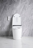 Elongated Smart Toilet with Elongated Heated Bidet Seat, Intelligent Toilet with Bidet Built-in, W2826P199068