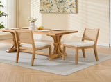Farmhouse Rattan Dining Chairs Set of 2, Mid Century Modern Kitchen & Dining Room Chairs, Cane 63105363