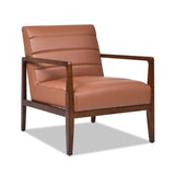 Kenneth 28" Modern-Transitional Lounge Accent Chair, Leather&Faux Leather B2719P238273