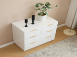 White P2 Particle Board and Density Board Wavy Pattern Drawer Front Three-Level Four-Drawer Bedside 33325680