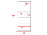 Buxton Rectangle 2-Door Storage Tall Cabinet Carbon Espresso and Black Wengue B06280489
