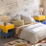 Modern Nightstand End Side Table with Large Storage Space Bedside Table for Bedroom Living Room and W2178138773