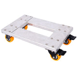 Movers Dolly Heavy Duty Furniture Dolly Trolley Cart 18''x12'' Aluminum Frame with 3'' TPU 13078464