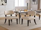 Wooden Dining Chairs Set of 2, Modern Fabric Upholstered Dining Room Chair Kitchen Chairs, Farmhouse W3244P392827