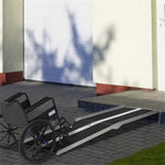 ZUN 8' Threshold Ramp,Portable Wheelchair Ramp,Carpeted Foldable Handicap Ramp, 95857667