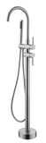 Mount Bathtub Faucet Freestanding Tub Filler Brushed Nickel Standing High Flow Shower Faucets with TH-Y5503NS