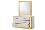 ZUN Contemporary Style 6-Drawer Dresser Made with Wood & Gold Finish B009P152664