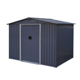 ZUN Outdoor Storage Shed 8 x 6 FT Large Metal Tool Sheds, Heavy Duty Storage House Sliding Doors 95564357