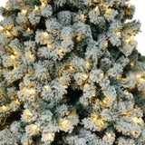 ZUN 6ft Flocking Tied Light Christmas Tree 83423440